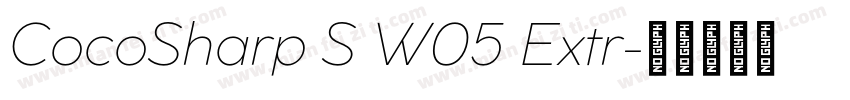 CocoSharp S W05 Extr字体转换